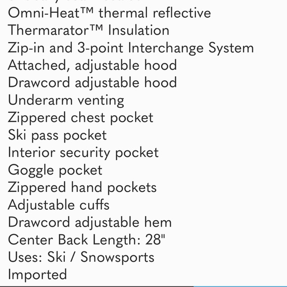 Columbia Sportswear jacket! Size small! Super warm and comfy. - Picture 4 of 6